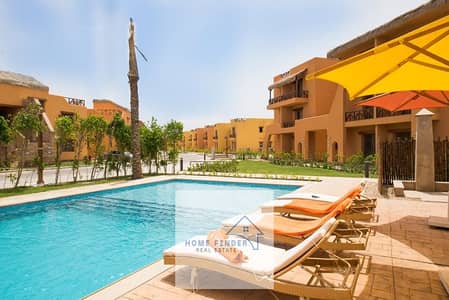 Chalet for Sale in Mountain View 2 Ain Sokhna with 80 sqm, First Floor, Direct Pool View, Sea View and Super Lux Finishing