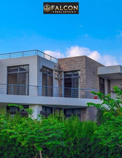 بقسط شهري 104 ألف تشطيب Luxury + فيـو Trible بحري  فـيلا للبيع في طلالة هليوبوليس دقائق من مصر الجديدة وشيراتون Talala Heliopolis In Front Sodic East