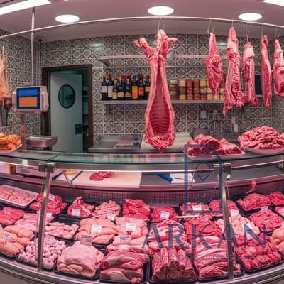 Butcher Shop 35 meters for sale in the service walkway of Hadaiq October City, immediate delivery with a 30% down payment and installment over 3 years