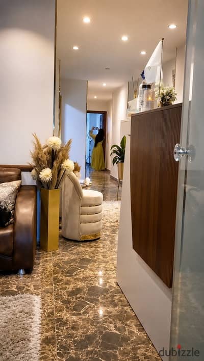 Administrative license headquarters 120 m in Janaklies very close to Abu Qir Street first floor finishing super ultra luxury