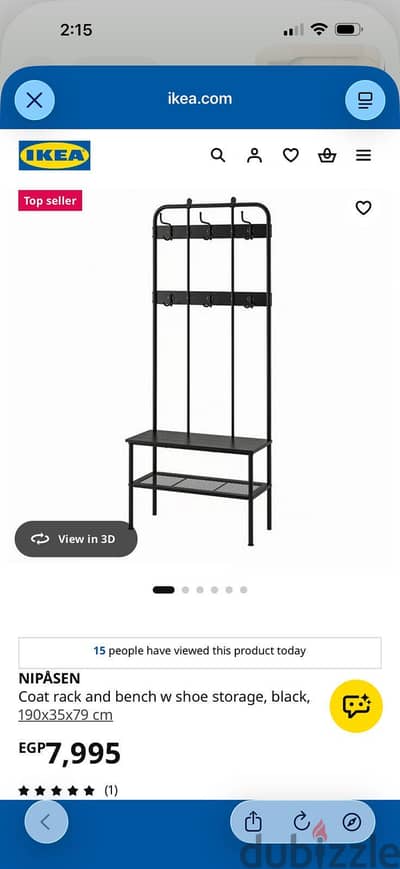Black show rack