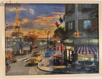 Large Framed Puzzle Landscape Wall Art