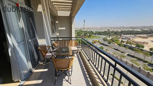 Furnished apartment for rent in Cairo Festival City Compound Fifth Settlement directly on the first of South 90th Street close to Downtown