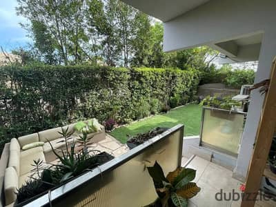 Large apartment with garden, finished, immediate delivery in front of New Giza