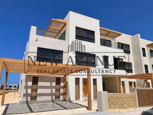 Last Corner Townhouse villa for sale at Almaza Bay Selection 1 full sea view in prime location