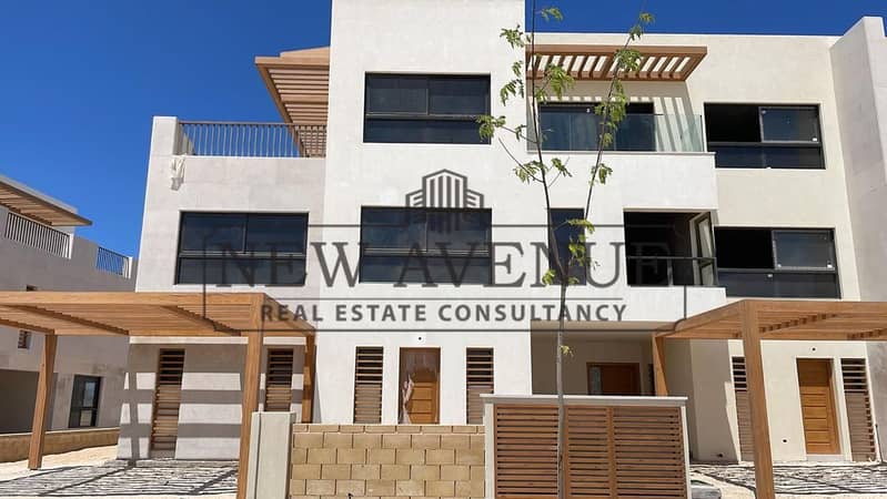 Last Corner Townhouse villa for sale at Almaza Bay Selection 1 full sea view in prime location