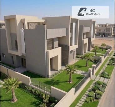 توين هاوس فيلا 377م فيو لاند سكيب برايم لوكيشن 4 نوم للبيع في كومبند سعادة نيو كايرو التجمع الخامس Saada Compound New Cairo Fifth Settlement