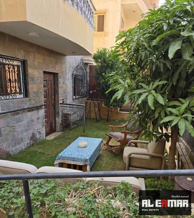 Basement apartment for sale, ground floor with garden, 10th District, Sheikh Zayed