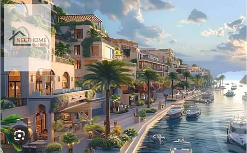 شاليه خطوات للبحر بسعر 1,956,610 مليون للبيع ساوث ميد الساحل الشمالي علي اطول فتره سداد South Med North Coast