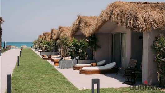 prime view chalet fully finished for sale in lyv ras elhakma overlooking sea