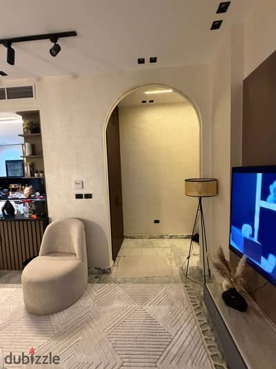 Furnished apartment for rent in Galleria Moon Valley compound in the heart of New Cairo directly on South 90th Street close to The AUC & Eastown