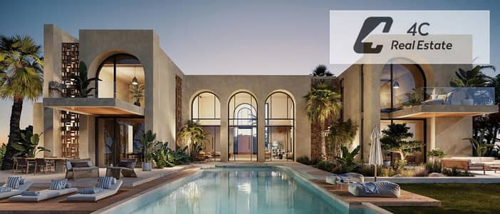 بدون أوفرعقد قديم لسرعه البيع فيلا داسك ريسيلOgami Sodic – Ras El Hekma – الساحل الشمالي تشطيب بالكامل First Row Lagoon