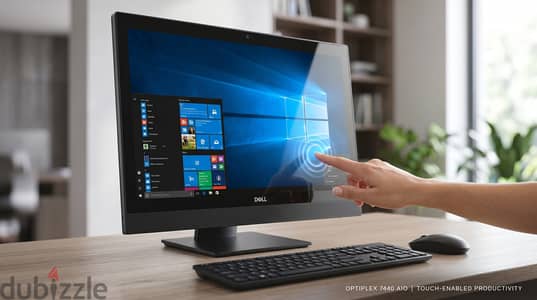  Dell All-in-One 7440 تاتش سكرين | i5 جيل سادس | رام 8 | هارد 256 SS
