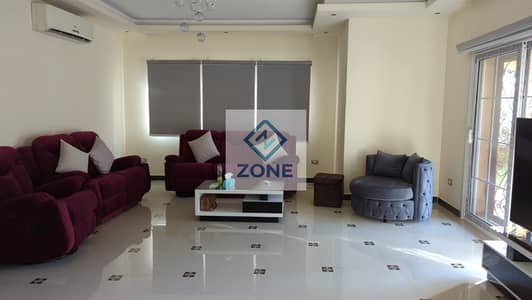 Model H Villa for Rent in Madinaty Fully furnished, custom finishing, wide garden view, prime location.