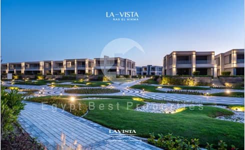 Ready To Move 4th Sea Row Fully Finished Ground Chalet | Over 6 Years Plan With Flexable DownPayment At La Vista Ras El Hekma