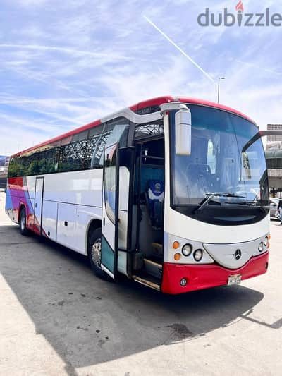 باص مرسيدس 50 راكب للإيجار | رحلات اليوم الواحد | Mercedes Bus Rental