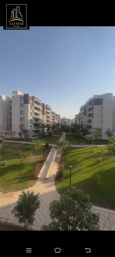 شقة 116متر للإيجار قانون في مدينتي على أكبر وايد جاردن في المجموعة(124) B12 مكونة من: 3غرف +2حمام