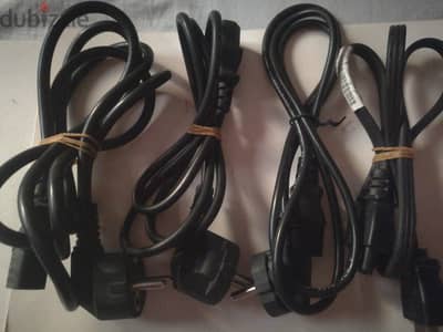 8 Pc Cables, 4 Power / 4 Screen كابلات كمبيوتر