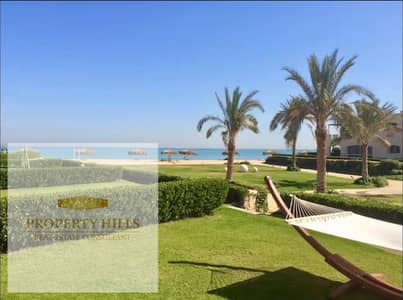 شاليه ارضي بجاردن للبيع استلام فوري في لافيستا باي شايف البحر بالكامل sea  view