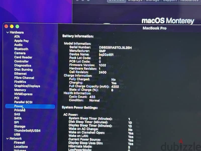 Mac book pro 2020 8