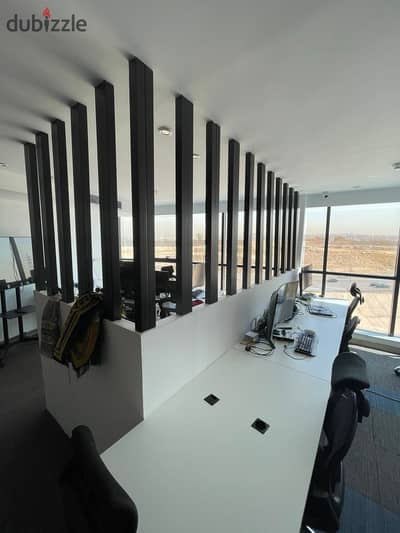Office for rent 100m air-conditioned in the best administrative building in Zahraa Al-Maadi