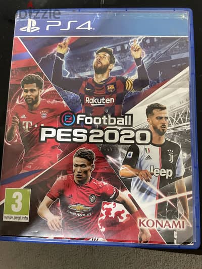 شريط بيس 2020 PS4 مستعمل بحالة ممتازة