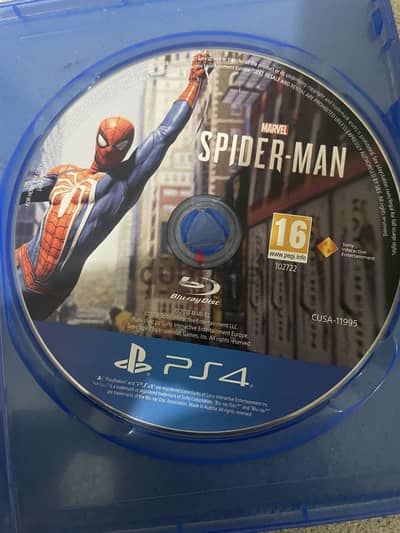 شريط سبايدر مان PS4 مستعمل بحالة ممتازة