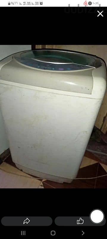 غسالة يونيفرسال فوق اتوماتيك ٥ كيلو ونص بحالة جيدة جدا