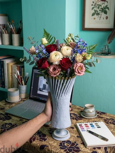 فازة ديكور يدوية الصنع (Handmade Vase) تصميم مودرن