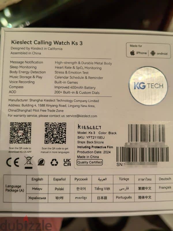 Kieslect Smart Calling Watch Ks 3 1