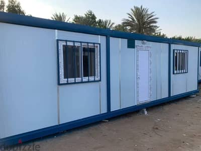 كرفانات جاهزه للبيع  كرفان ٩م غرفتين وحمام واوفيس