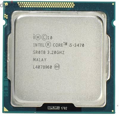 Intel Core i5-3470 شغال 100% بدون أي مشاكل أداء ثابت ومناسب للألعاب