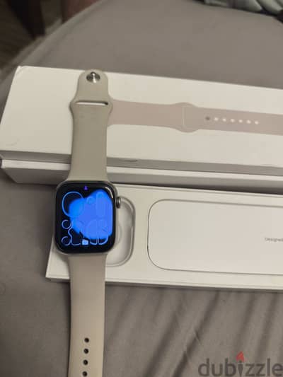 Apple Watch s7 bt80 (starlight edition)