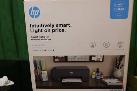 طابعة HP Smart Tank 581 وايرلس (استعمال شهر واحد فقط - كالجديدة)