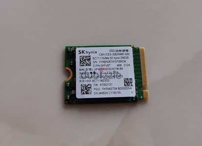 SK hynix 256GB SSD, NVME M. 2 2230 Gen4 Hard Drive Speed 5500M