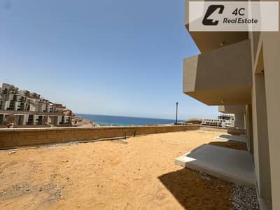 اقل سعر شاليه أرضي بجاردن  مفروش 100 متر في المونت الجلالة  - IL Monte Glala  - بحري صريح