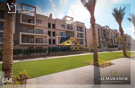 شقة فاخرة للبيع في فيفث سكوير المراسم  تشطيب سوبر لوكس بأفضل موقع في التجمع الخامس القاهرة الجديدة