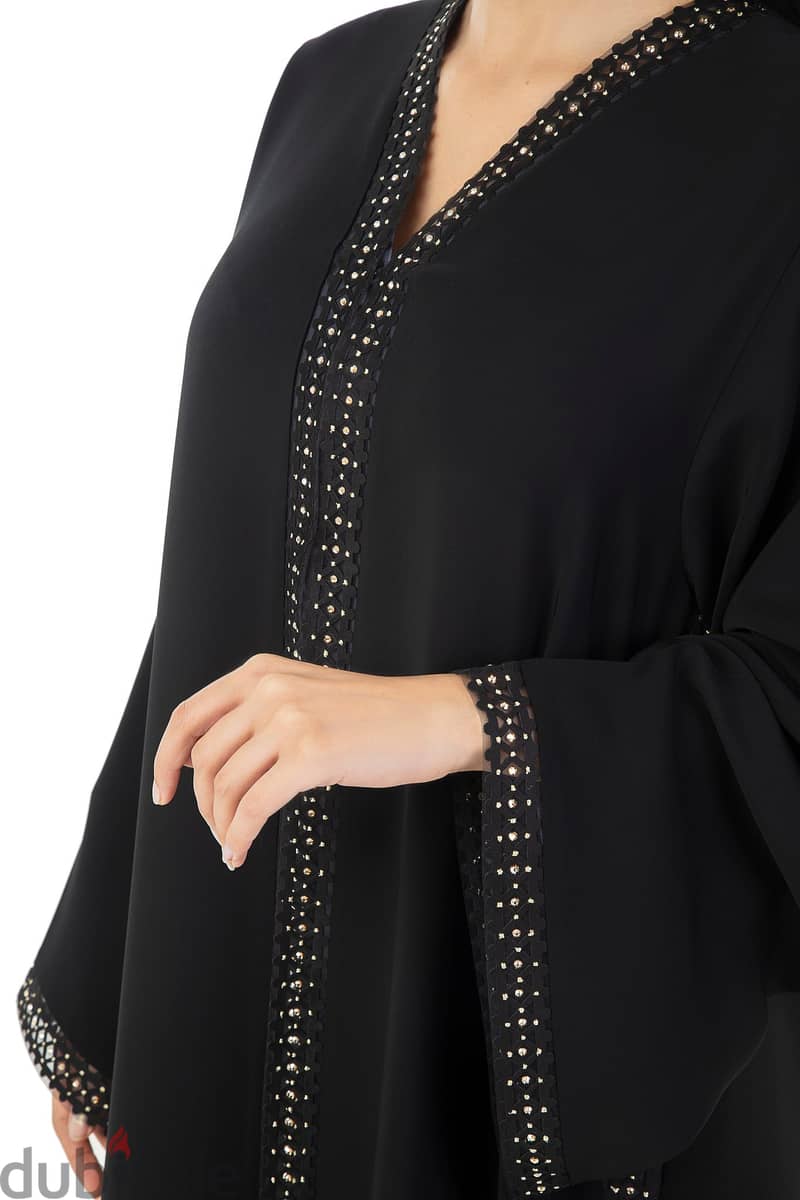 Premium Khaleeji Black Abaya 1