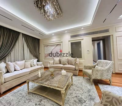 For sale in Madinty, in the finest stages, Al-Bay 8, an apartment of 239 meters, special finishes, second floor, open garden view