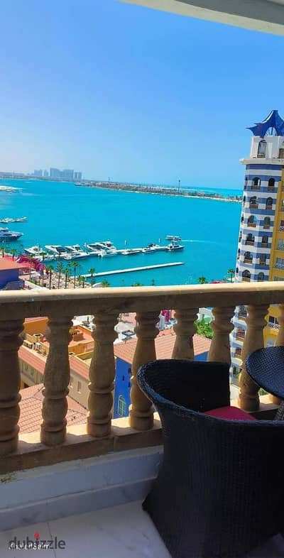 بورتو مارينا شاليه للايجار مارينا 3 على البحر مباشر Porto Marina