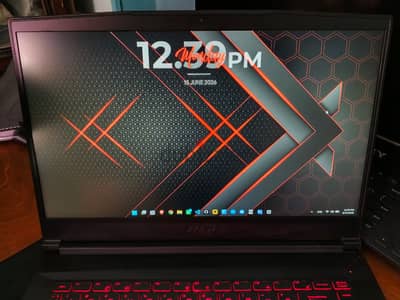 MSI Gaming laptop RTX 3060 & core i7 gen 10