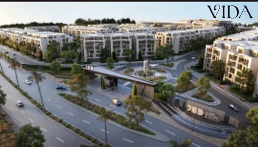 For sale, a hotel apartment 121m in the compound of Al-Jar on the Suez Road directly in front of Madinaty and next to La Vista, fully finished and man