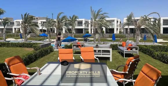Independent villa with swimming pool delivered within a year in Ras Al-Hikma, first row by the sea with Hydepark in Seashore