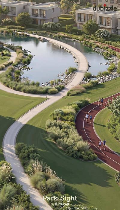 بمقدم 122 ألف شقة للبيع 102م في كمبوند بارك سايت Park Side  على محور بن زايد الجنوبي مباشرة في العاصمة الإدارية الجديدة
