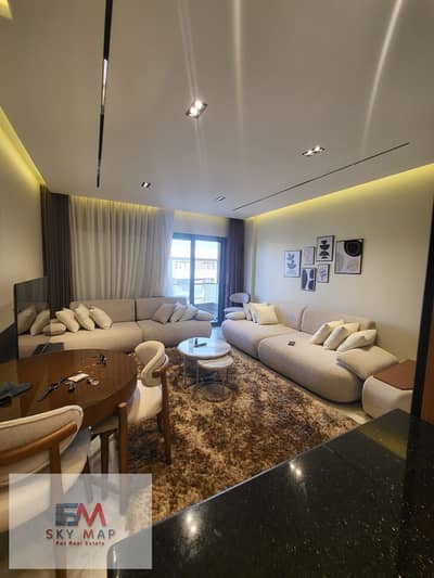 An opportunity for those who appreciate distinction and refined taste: a 133-square-meter furnished apartment for rent in the newest phase of Madinaty