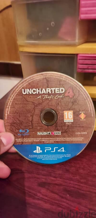 uncharted 4 نسخة عربي cd