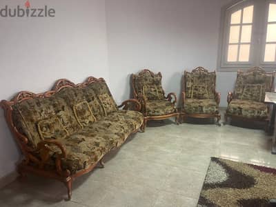 كنبه اربع كراسي شاسيه متحرك