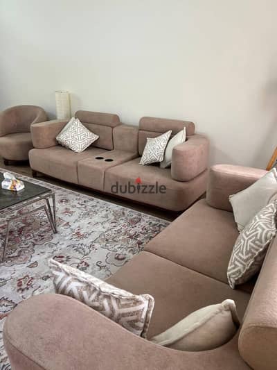 شقه مفروشه للايجار بالرحاب 2 فرش خاص ومودرن بسعر 35000