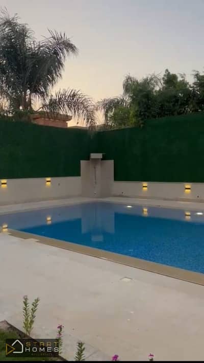 فيلا مفروشه للايجار في الرحاب بالهيلز بها حمام سباحه خاص
