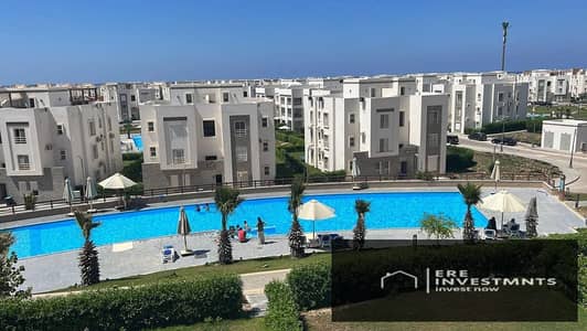 شاليه 3 غرف متشطب بالكامل بفيو حمام سباحة للبيع في مراسي اعمار الساحل الشمالي Marassi Emaar North Coast